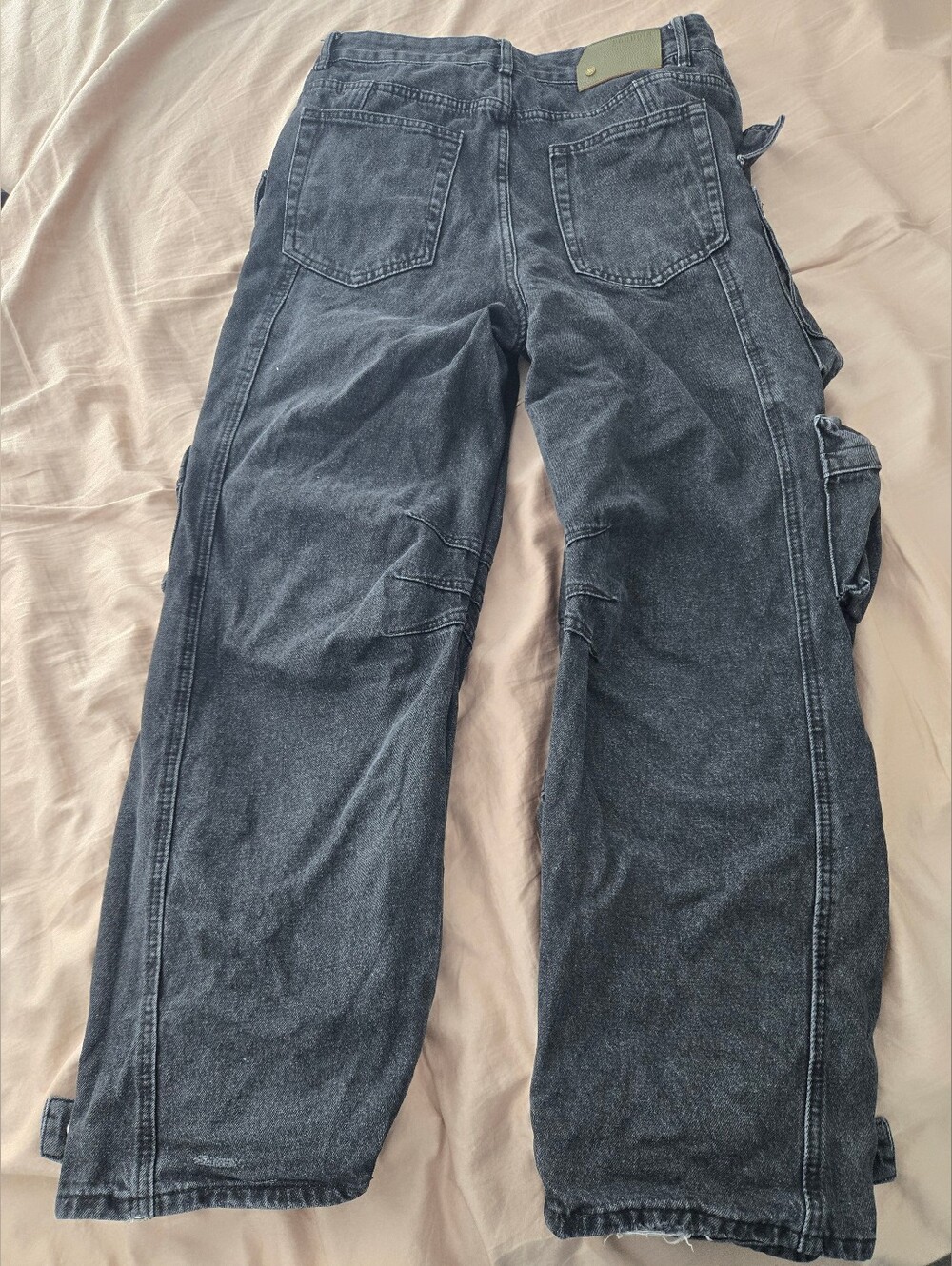 YoungLA Men's Hella Pockets Black Jeans